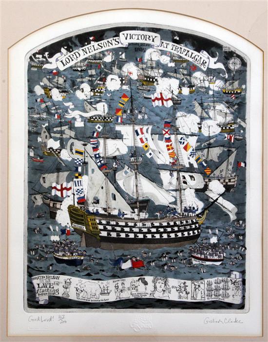 Graham Clarke (1941-) History of England Series 19 x 15in.